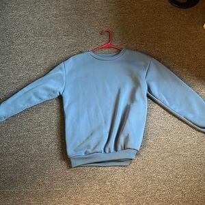 Blue crew neck